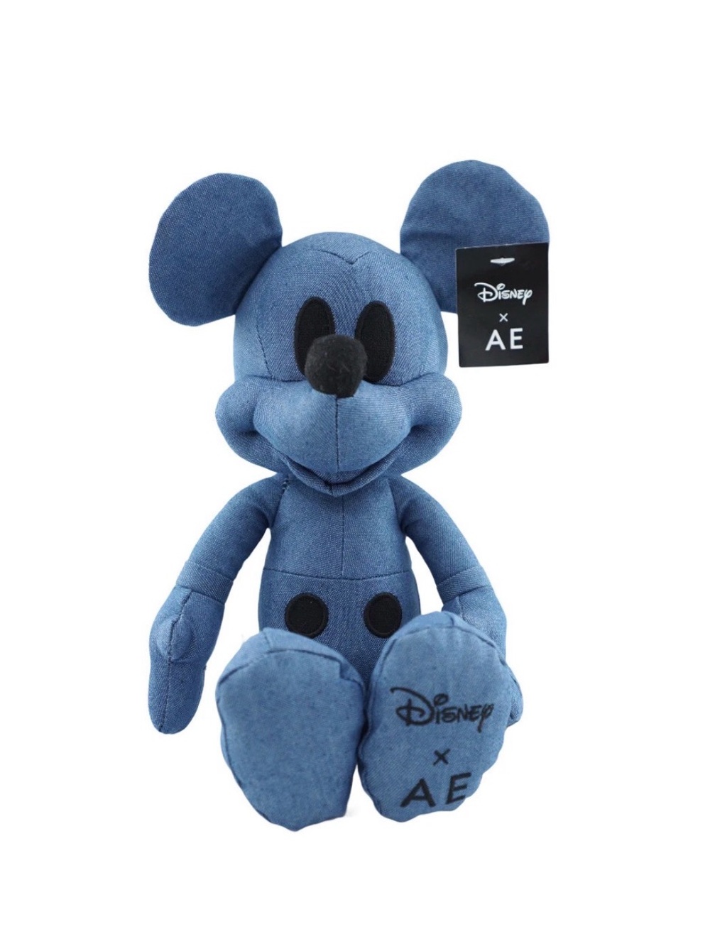Disney x American Eagle Mickey Mouse Plush Denim 2020 Limited Edition NWT